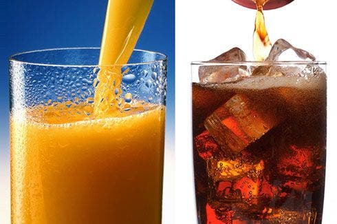 Los zumos son más saludables que los refrescos?