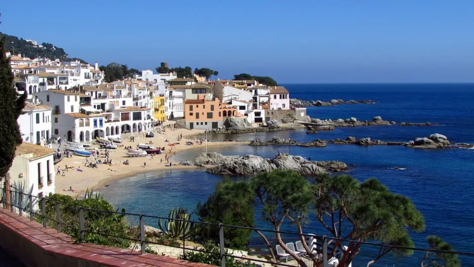 Calella de Palafrugell, costa de Cataluña